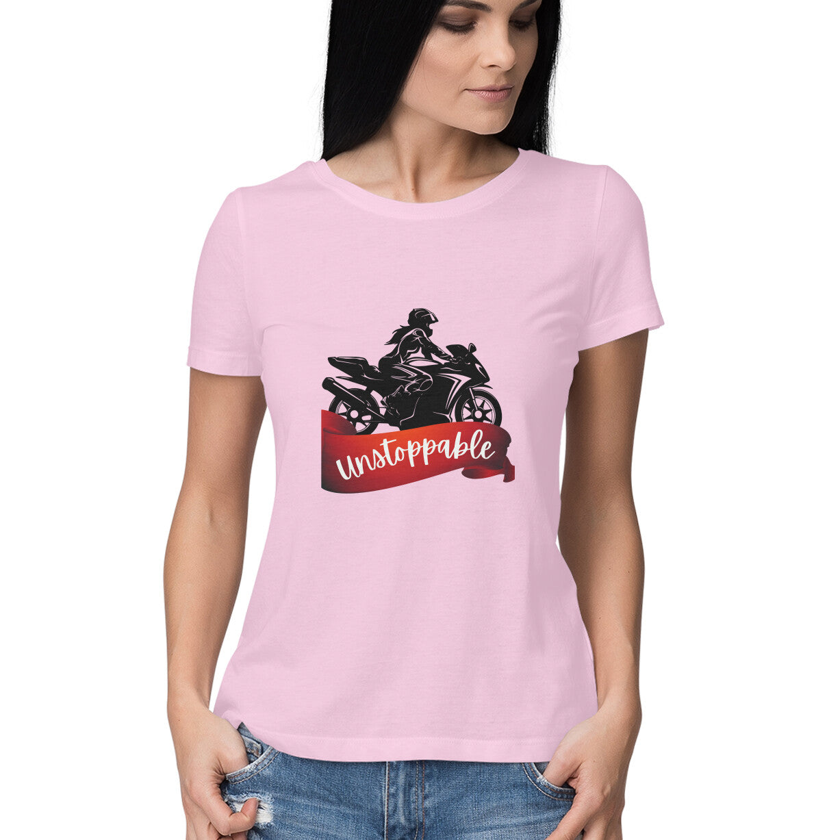 Unstoppable-light shade Women's tee