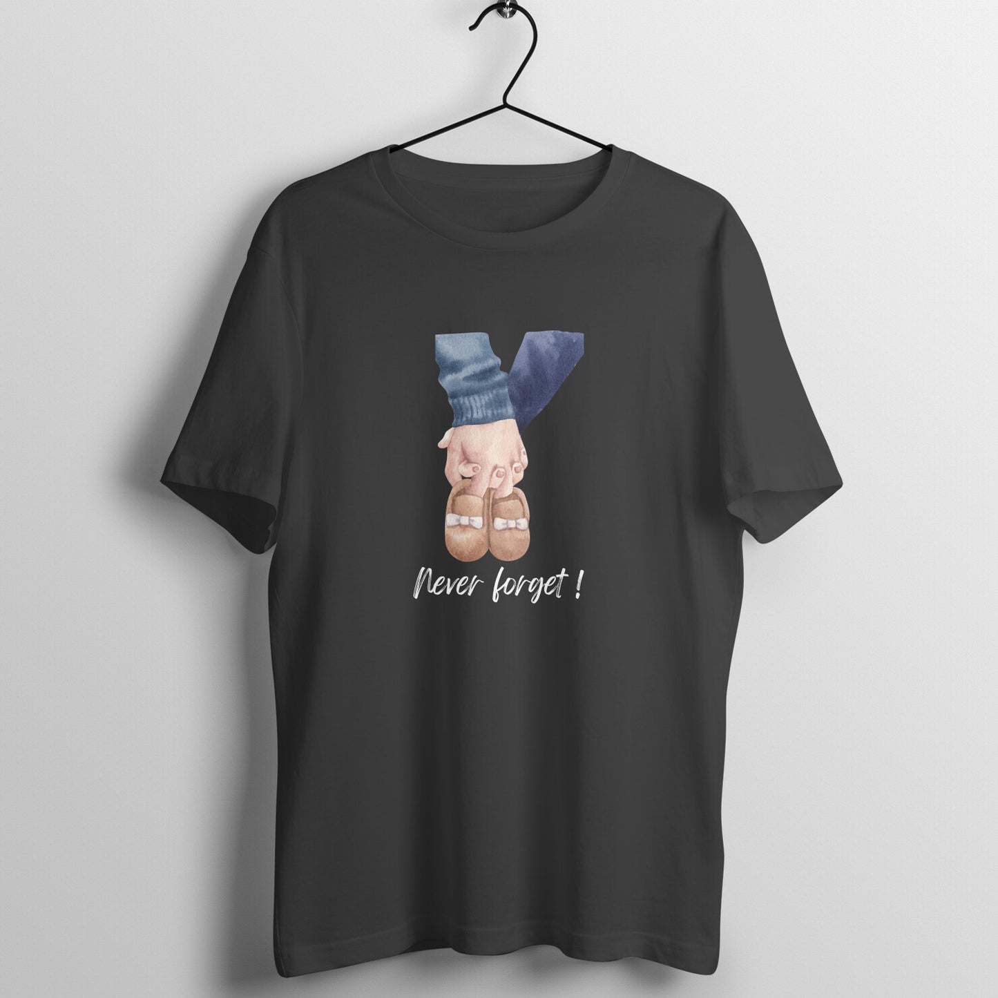 Never forget-Oversized dark tee