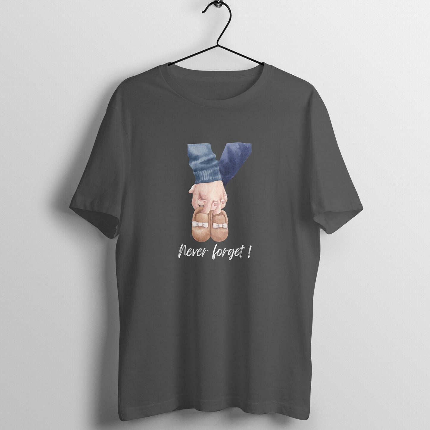 Never forget-Oversized dark tee