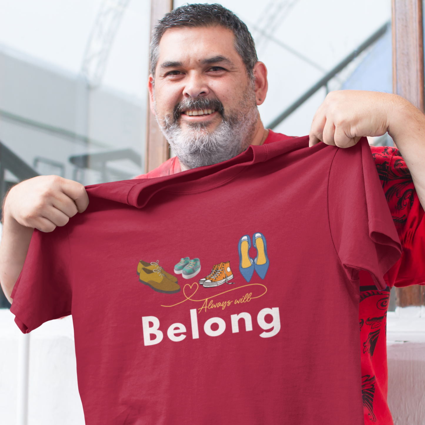 Belong - Oversized dark shade tee