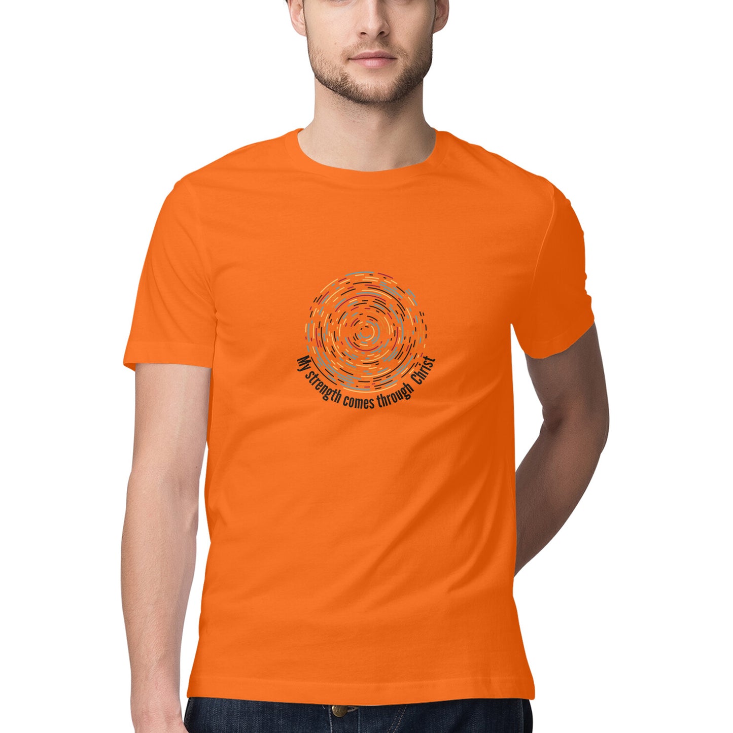 'My strength thru Christ' Men's tee