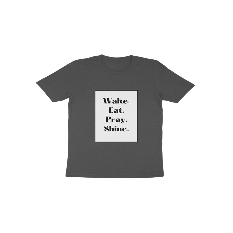 'Wake, eat, pray, shine' Toddlers tee