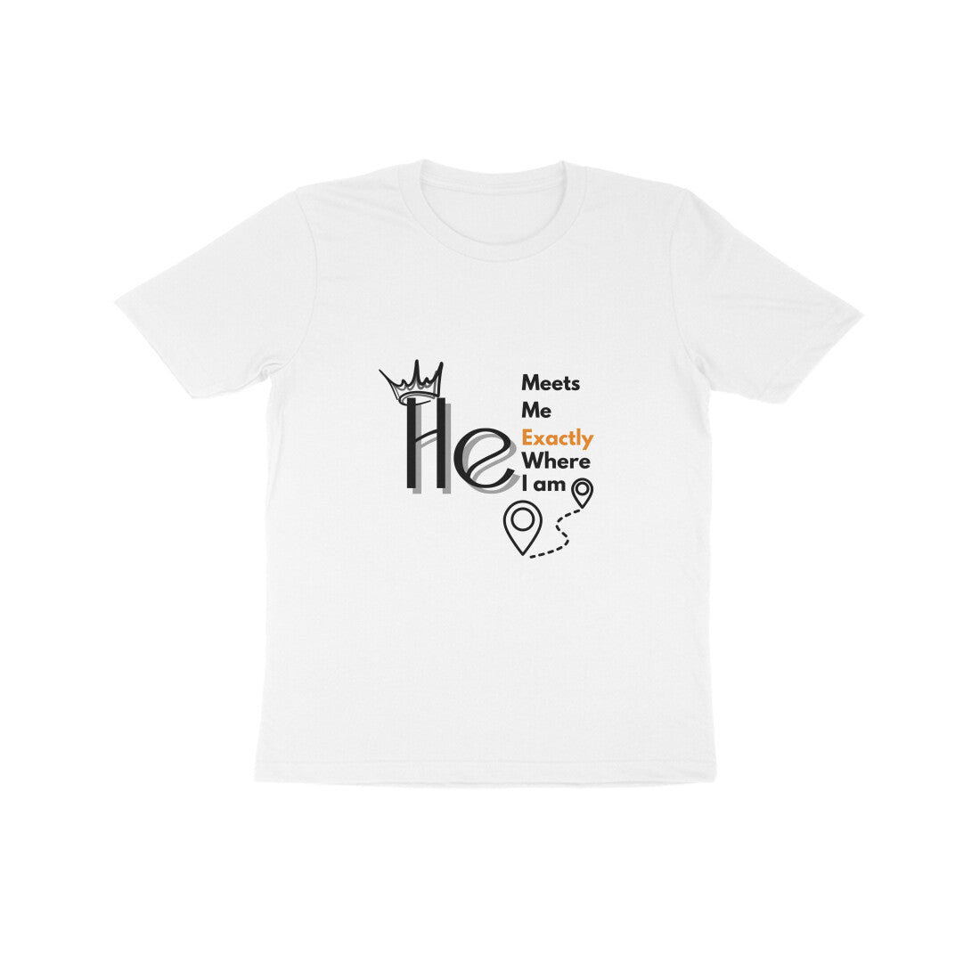 He meets me' kids tee