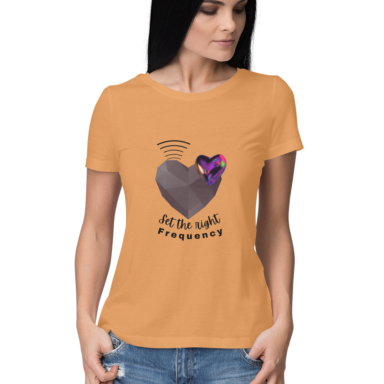 Set the right frequency Women's tee