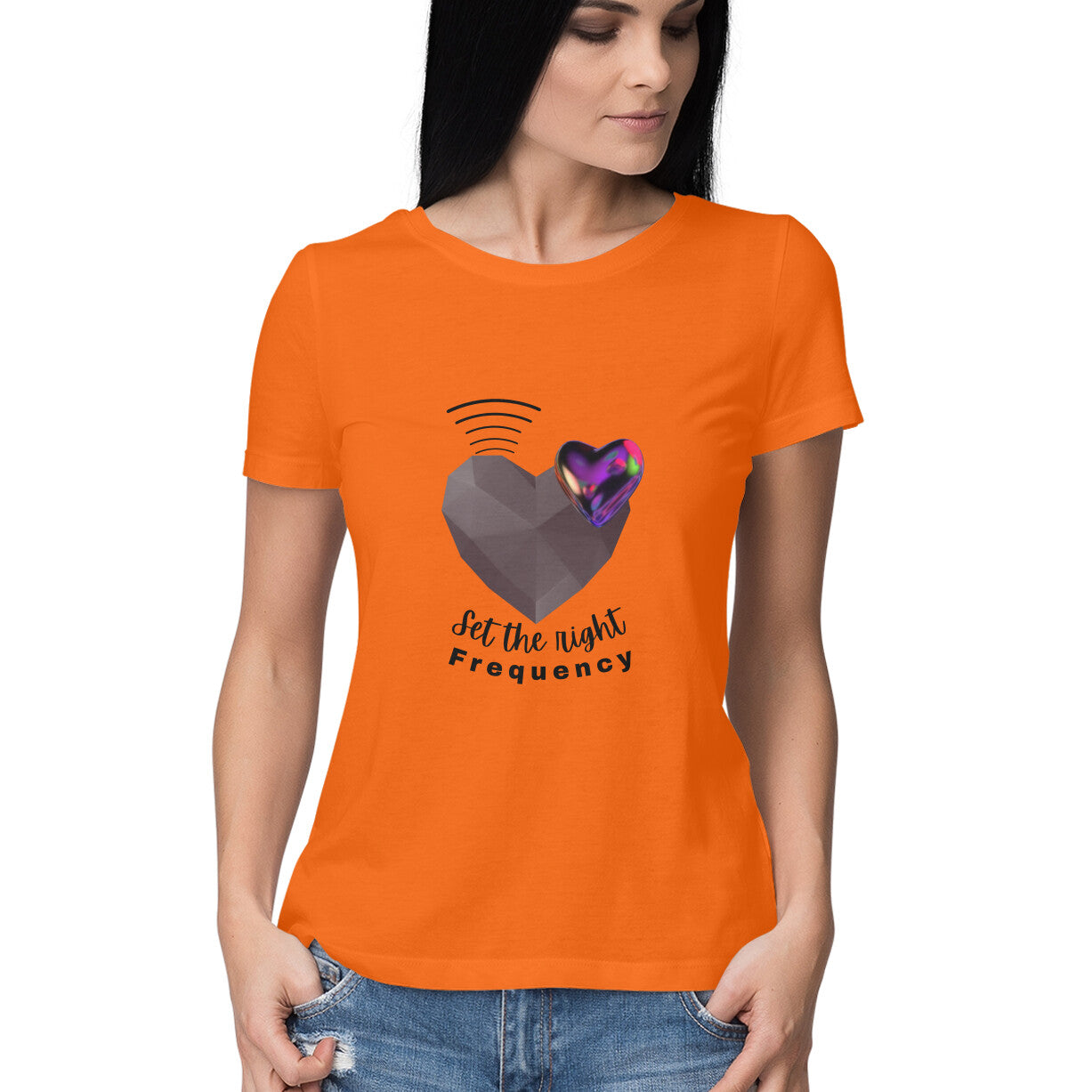 Set the right frequency Women's tee