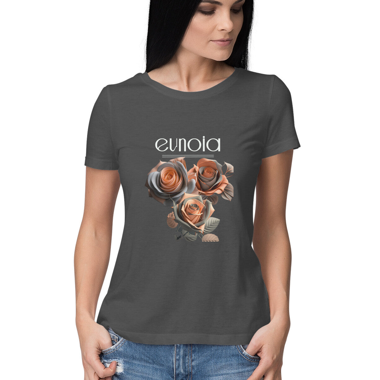 Eunoia -Women's tee in dark colors