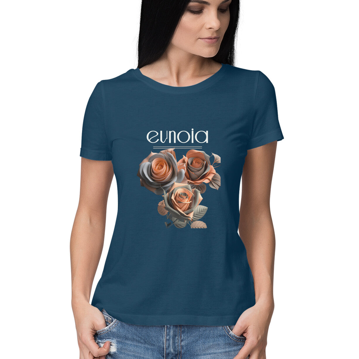 Eunoia -Women's tee in dark colors