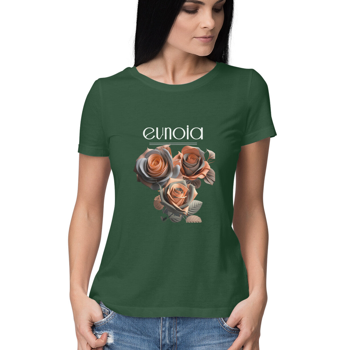 Eunoia -Women's tee in dark colors