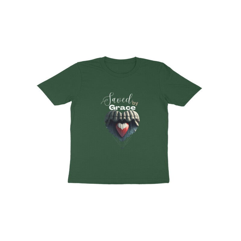 Saved by grace- Toddlers tee in dark colors