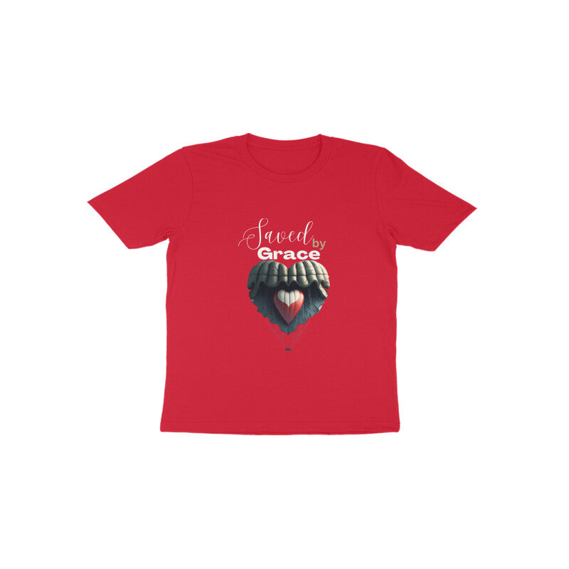Saved by grace- Toddlers tee in dark colors