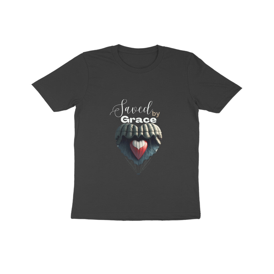 Saved by grace- Kids tee in dark colors