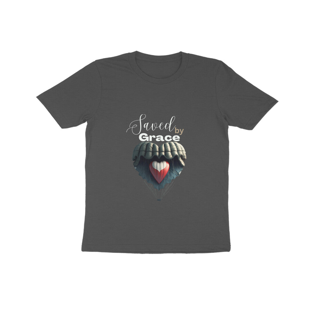 Saved by grace- Kids tee in dark colors