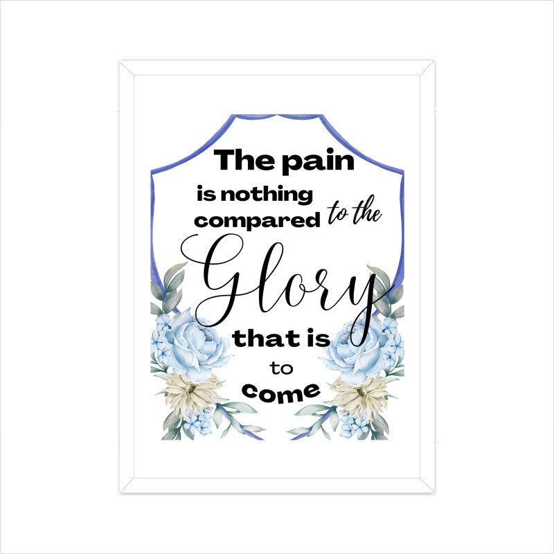 The glory is to come' poster