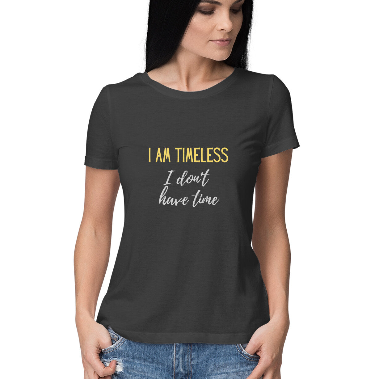Timeless' Women's tee in dark colors