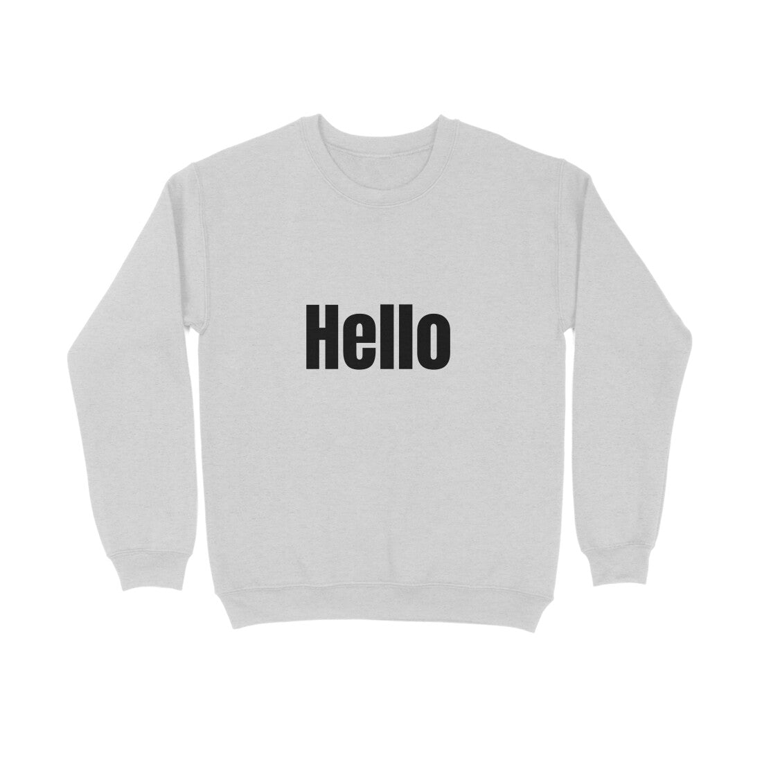 Hello' Sweatshirt in dark font