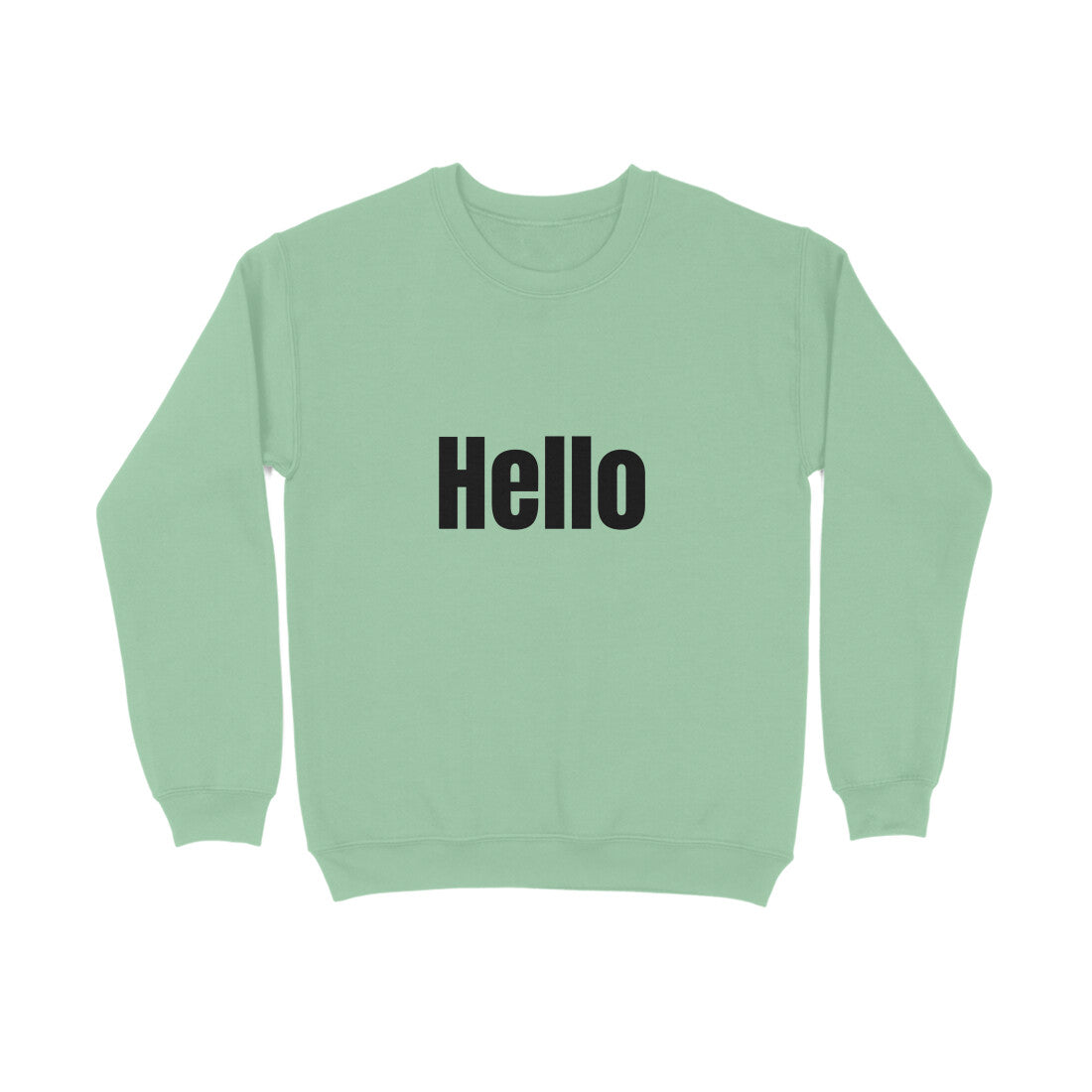 Hello' Sweatshirt in dark font