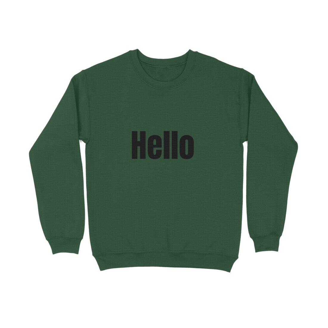Hello' Sweatshirt in dark font