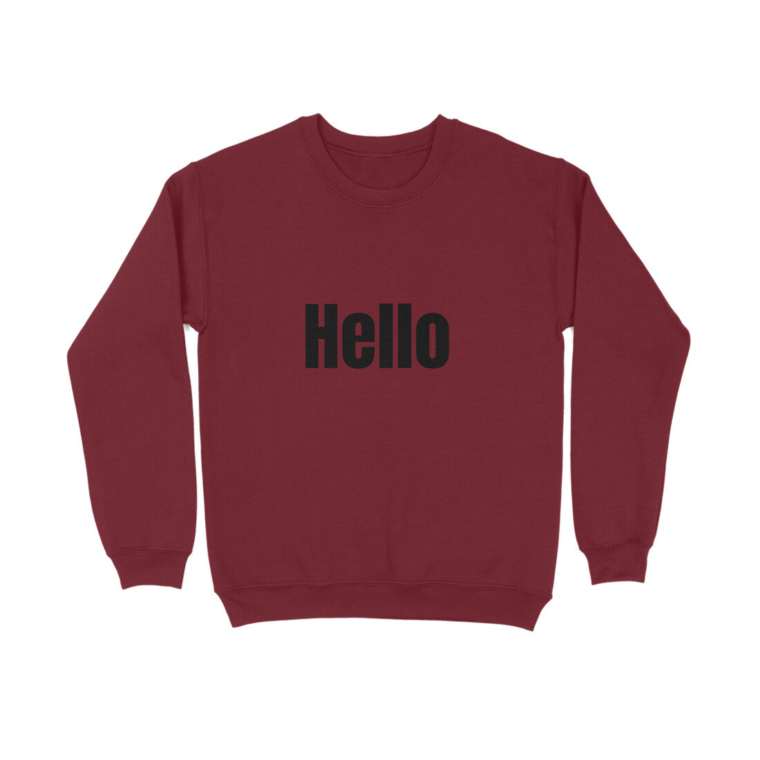 Hello' Sweatshirt in dark font