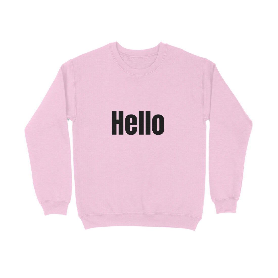 Hello' Sweatshirt in dark font
