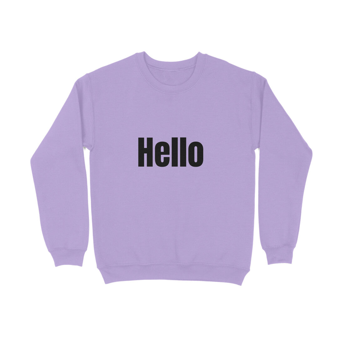 Hello' Sweatshirt in dark font
