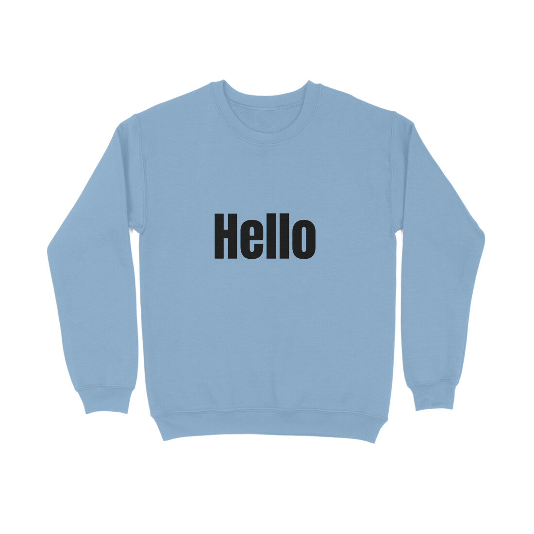 Hello' Sweatshirt in dark font