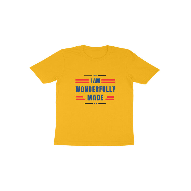 Wonderfully made' Toddlers tee