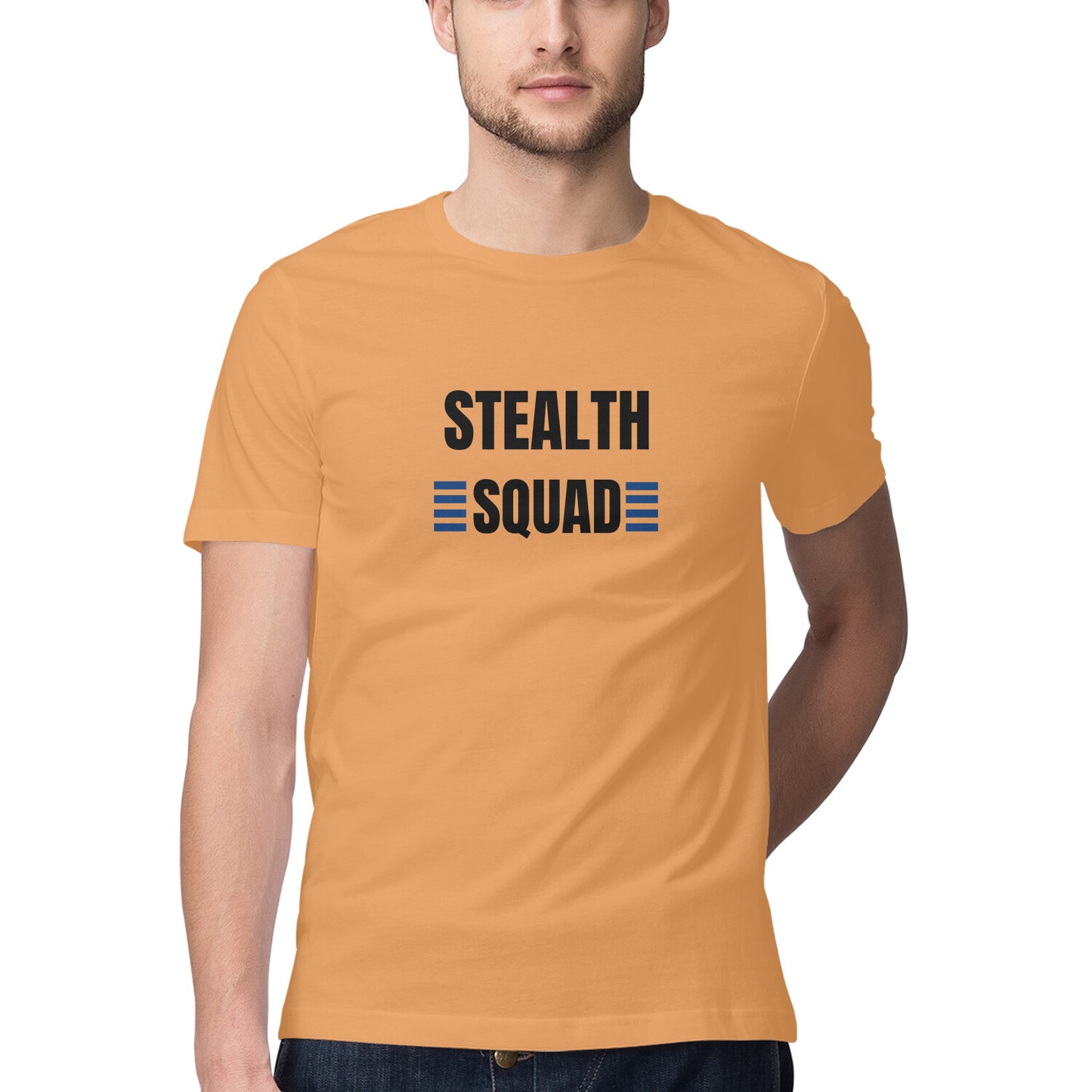 Stealth squad' Men's tee in dark font