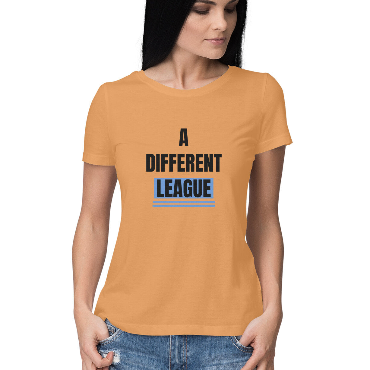 A different league' Women's tee