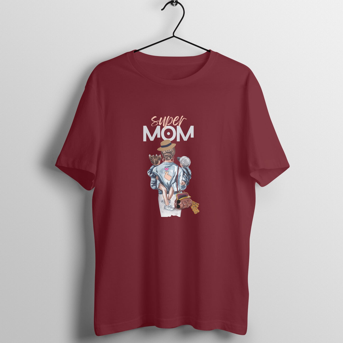 Super Mom- Oversized Women's dark shade tee