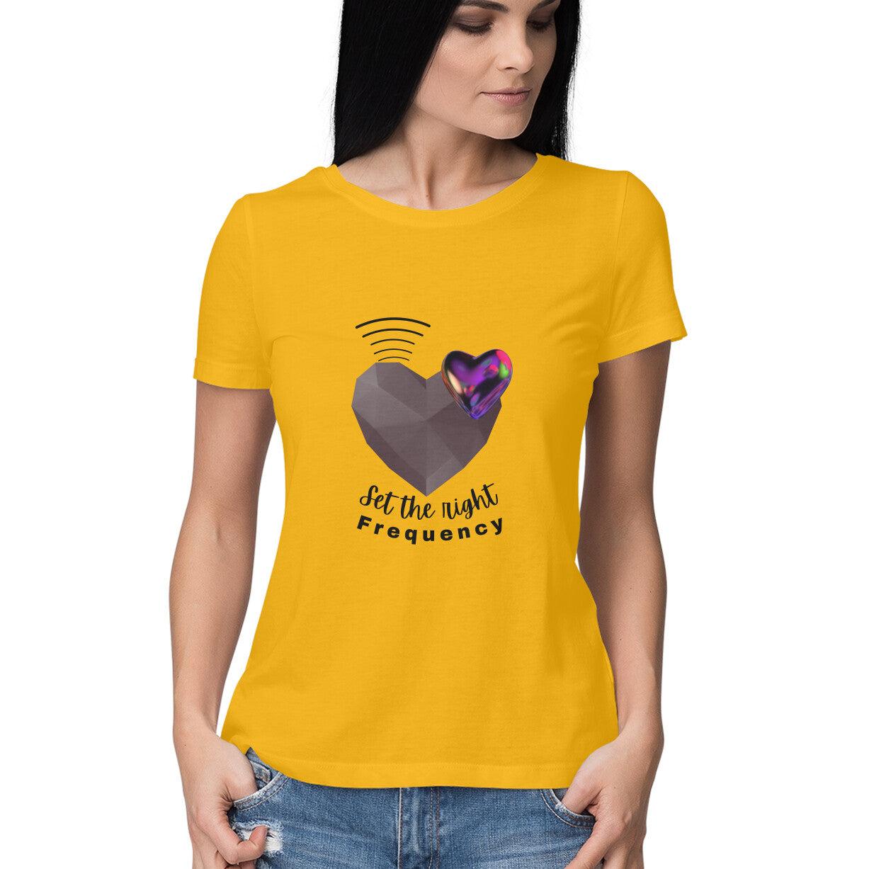 Set the right frequency Women's tee