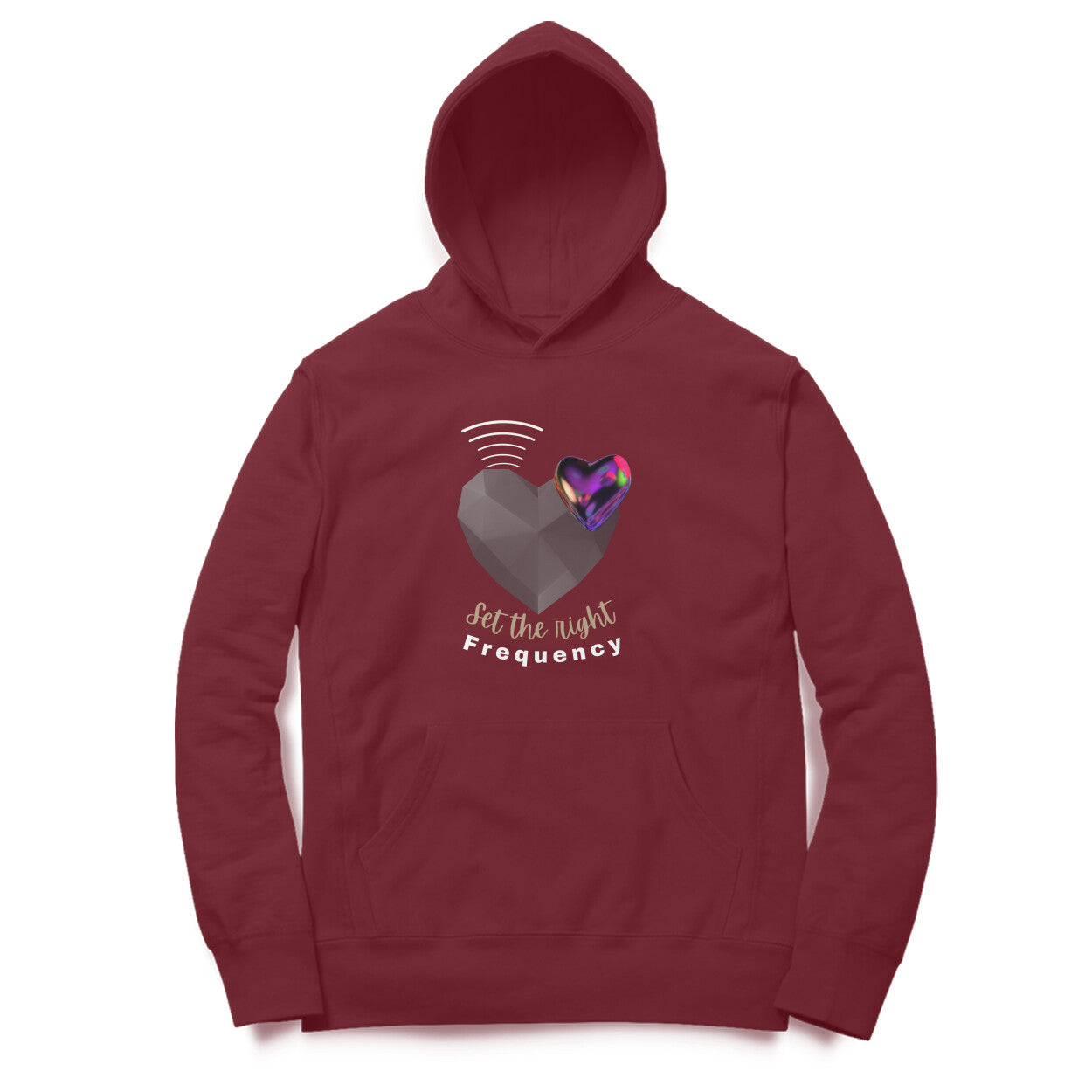 The right frequency heart- Hoodie