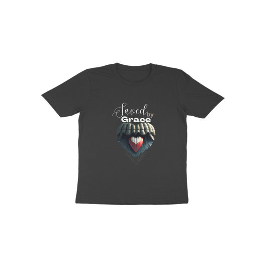 Saved by grace- Toddlers tee in dark colors