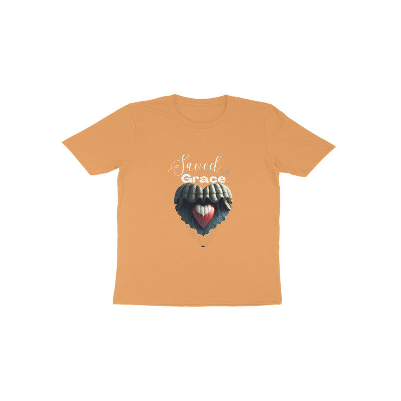 Saved by grace- Toddlers tee in dark colors
