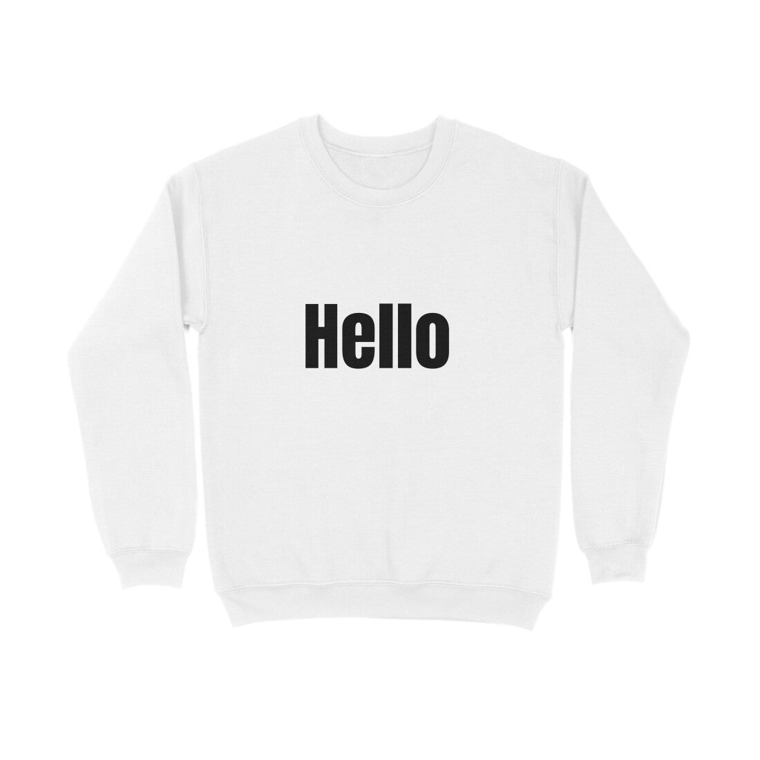 Hello' Sweatshirt in dark font