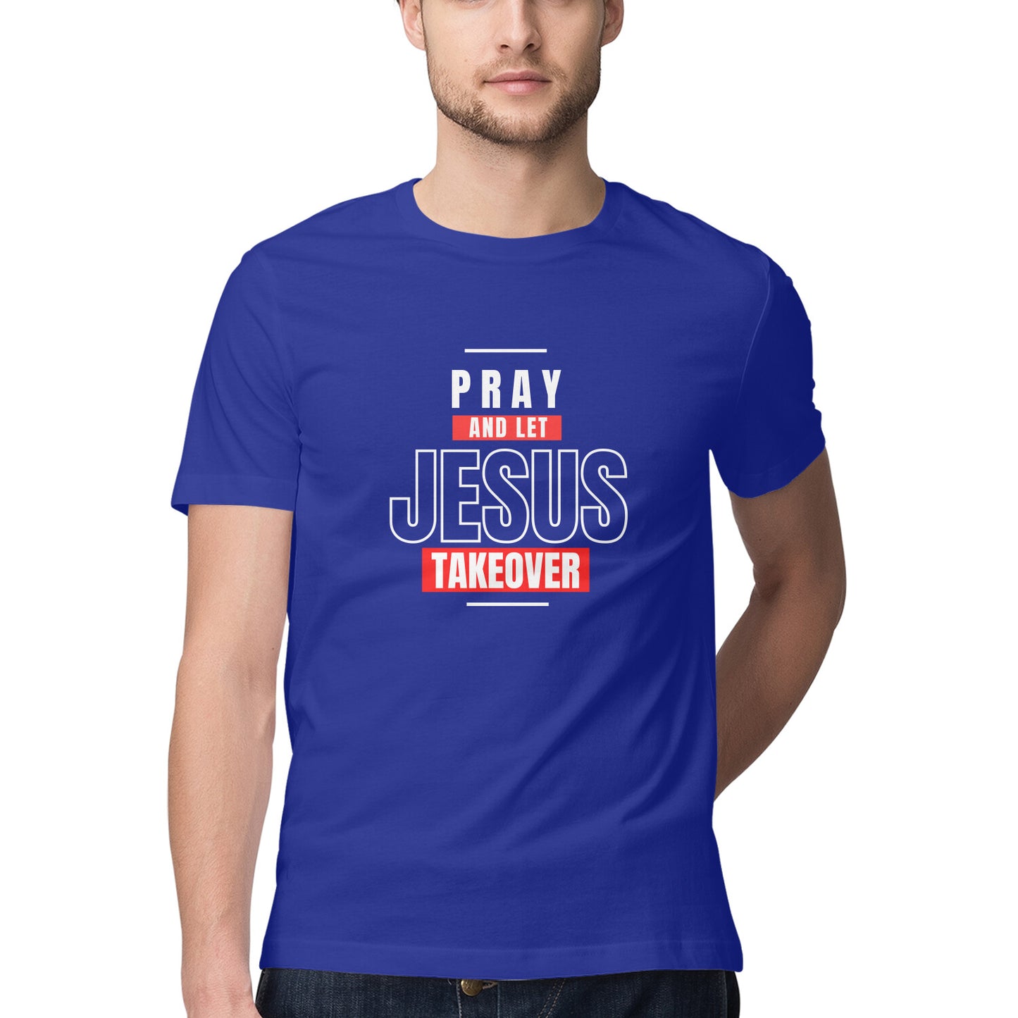 Pray and let' Men's tee